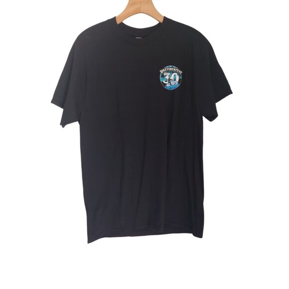 Daytona Beach 2022 30th Biketoberfest T-Shirt Florida Logo Cotton Medium NWT NEW - Picture 2 of 9